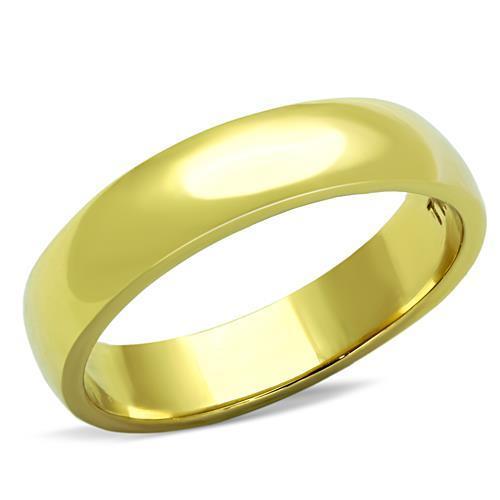 JCE1375G IP Gold(Ion Plating) Stainless Steel Ring with No Stone