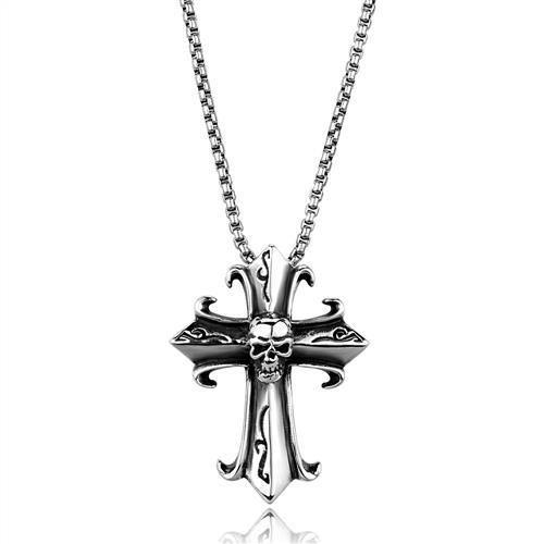 JCE2008 High polished (no plating) Stainless Steel Necklace with No Stone