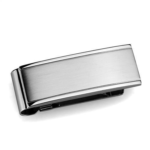 JCE2070 High polished (no plating) Stainless Steel Money clip with No Stone