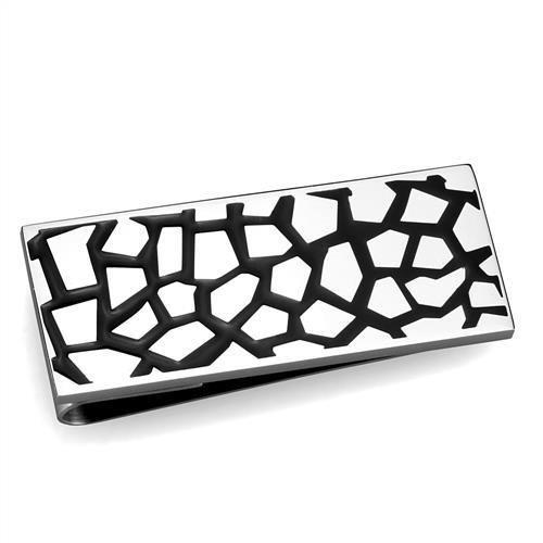 JCE2091 High polished (no plating) Stainless Steel Money clip with No Stone