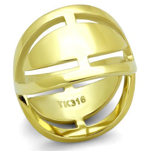 JCE2157 IP Gold(Ion Plating) Stainless Steel Ring with No Stone