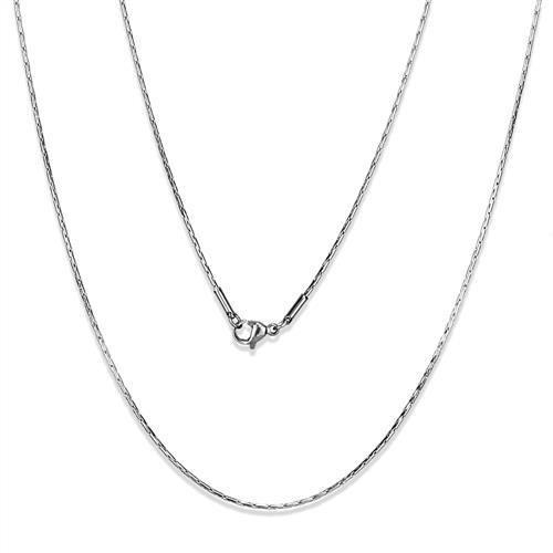 JCE2437 High polished (no plating) Stainless Steel Chain with No Stone
