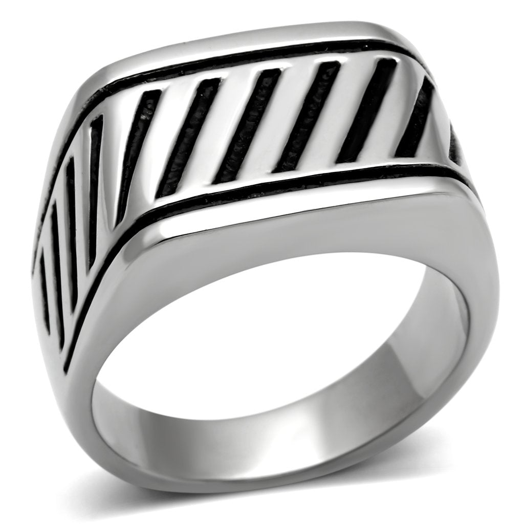 JCE380 High polished (no plating) Stainless Steel Ring with No Stone