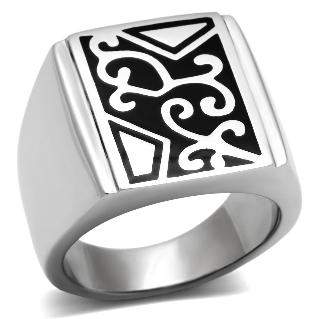 JCE384 High polished (no plating) Stainless Steel Ring with No Stone