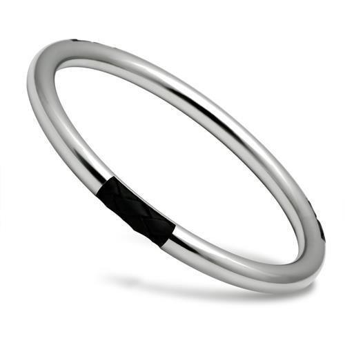 JCE404 High polished (no plating) Stainless Steel Bangle with No Stone