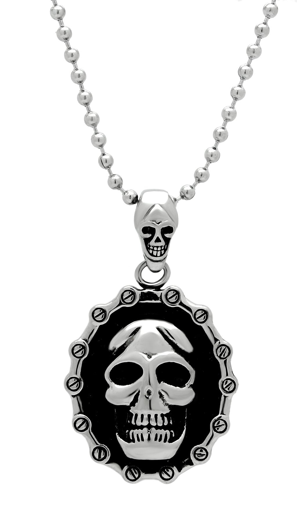 JCE463 High polished (no plating) Stainless Steel Chain Pendant with No Stone