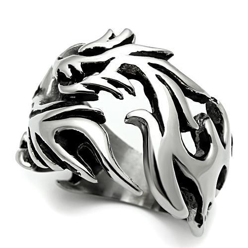 JCE479 High polished (no plating) Stainless Steel Ring with No Stone